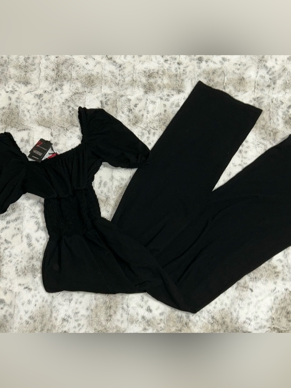 🆕 NWT Sample n:Philanthropy | Dido Wide Leg Smocked Jumpsuit | Black | Small